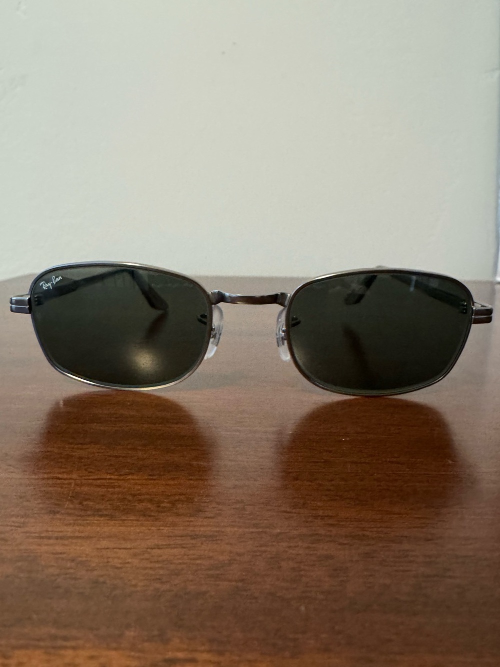 Vintage Ray-Ban by Bausch & Lomb W2189 Gunmetal Gray Sunglasses Dark Green Lens